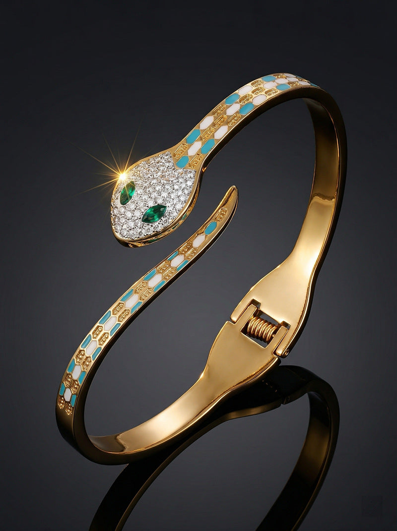 SUPÊR VÃLUE CHOICE HCSEX00024 Blue-scaled snake bracelet