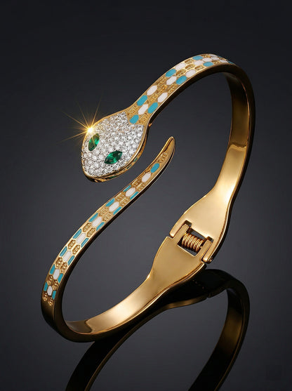 SUPÊR VÃLUE CHOICE HCSEX00024 Blue-scaled snake bracelet