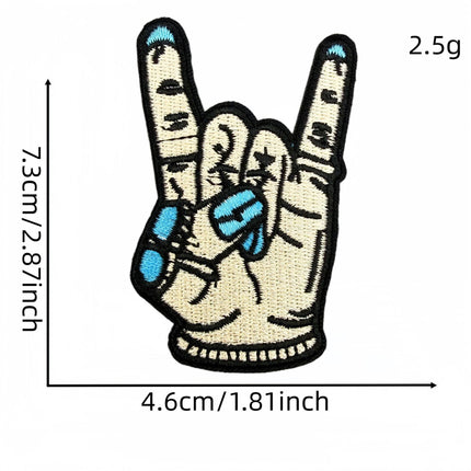 SUPERVALUECHOICE HCSEYSB000029 22Pcs Turquoise Western Cowboy Embroidered Iron On Patches Country Style Clothing DIY Appliques