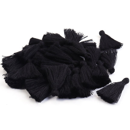 SUPERVALUECHOICE HCSEYE00014 Mini Cotton Tassel Charms, 1.18 Inch Handmade Tassels for DIY Jewelry Making