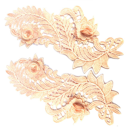 SUPERVALUECHOICE HCSEYB00138 Pair of Floral Embroidery Patches Matching Set