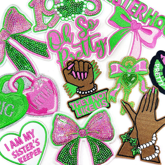 SUPERVALUECHOICE  HCSEYB00002 Letter Bow Embroidered Patch