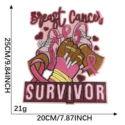 SUPERVALUECHOICE HCSEYC00009 Sequin English Letter Fabric Patch