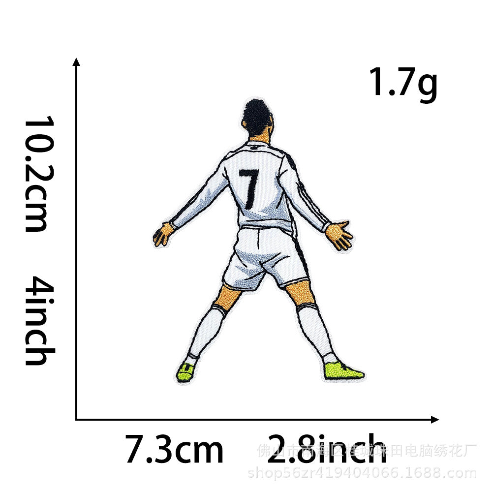 SUPERVALUECHOICE HCSEYB00024 World Cup Soccer Star Series Embroidered Fabric Patches