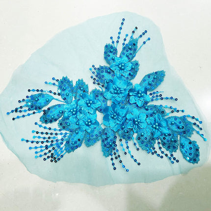 SUPERVALUECHOICE HCSEYB00125 Floral Embroidered Fabric Patches W:11.81''