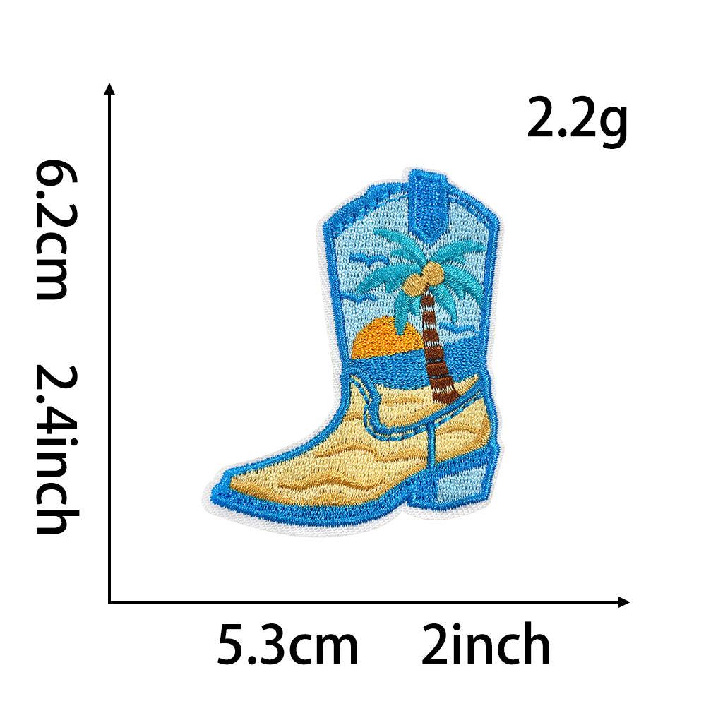 SUPERVALUECHOICE HCSEYB00017 Coastal Cowboy-Style Embroidered Patches