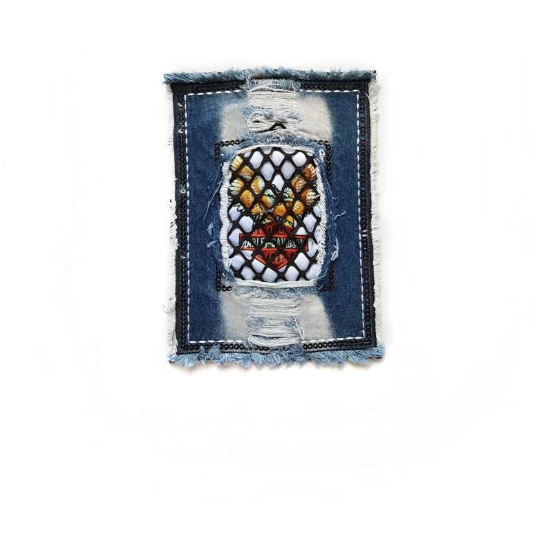 SUPERVALUECHOICE HCSEYE00010 Denim  embroidery clothing fabric patches