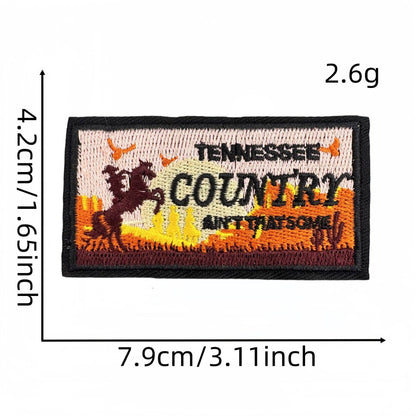 SUPERVALUECHOICE HCSEYB00030 Vintage English Graffiti Embroidered Fabric Patches