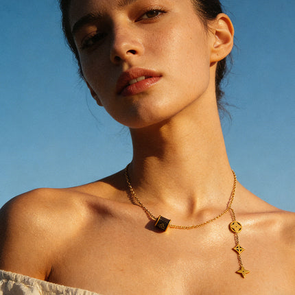 SUPERVALUECHOICE HCSEVA00013 Geometric Four-Leaf Clover Necklace