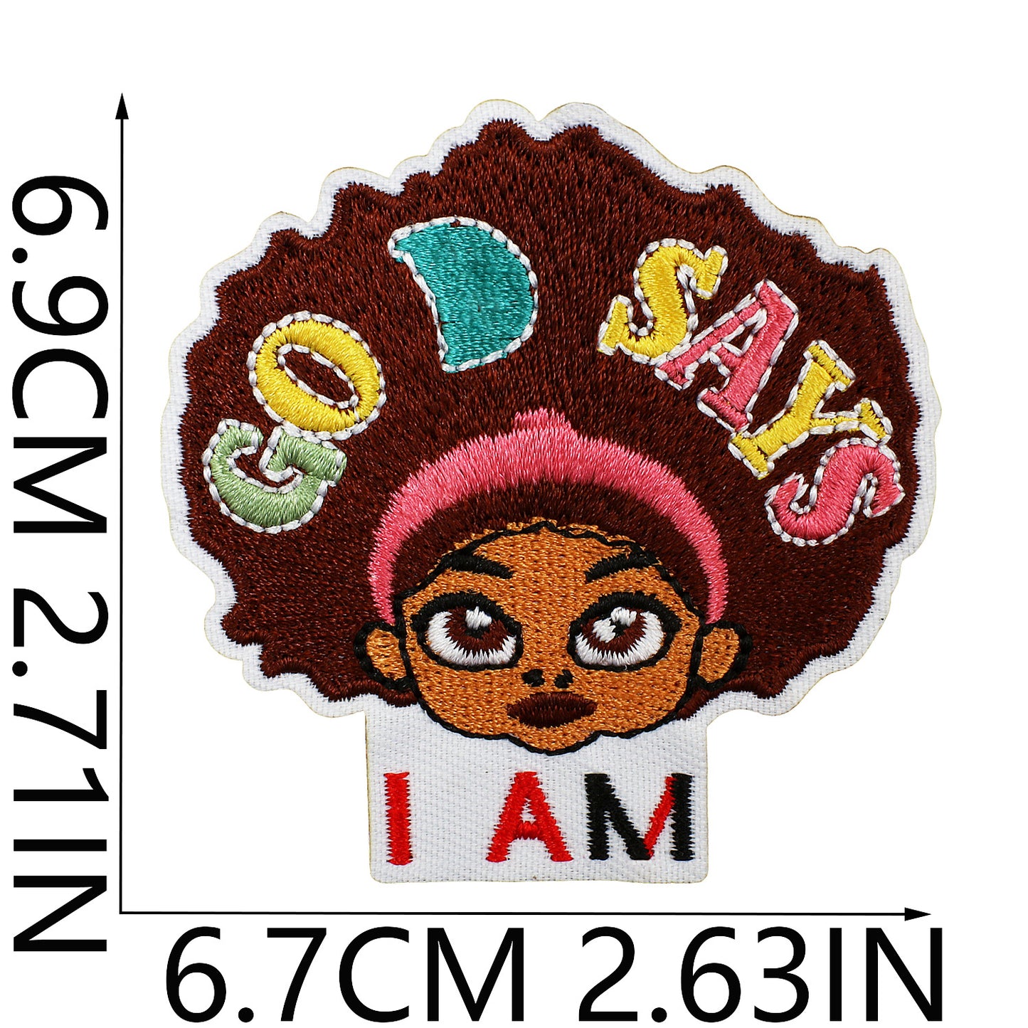 SUPERVALUECHOICE HCSEYB00013 Black Girl Magic Embroidered Fabric Patch