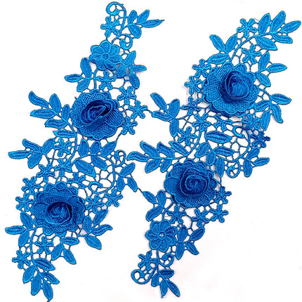 SUPERVALUECHOICE HCSEYB00131 Pair of Floral Embroidery Patches Matching Set