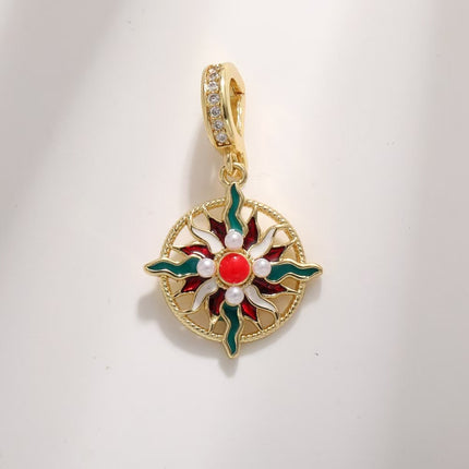 SUPERVALUECHOICE HCSESC00008 Vintage Royal Palace Style Charms Pendants, DIY Jewelry Making Supplies, Ornate Tassel Rhinestone Crystal Charms for Earrings Necklaces Crafting