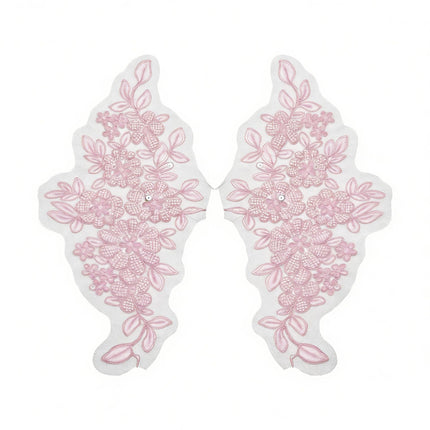 SUPERVALUECHOICE HCSEYB00128 Pair of Floral Embroidery Patches Matching Set