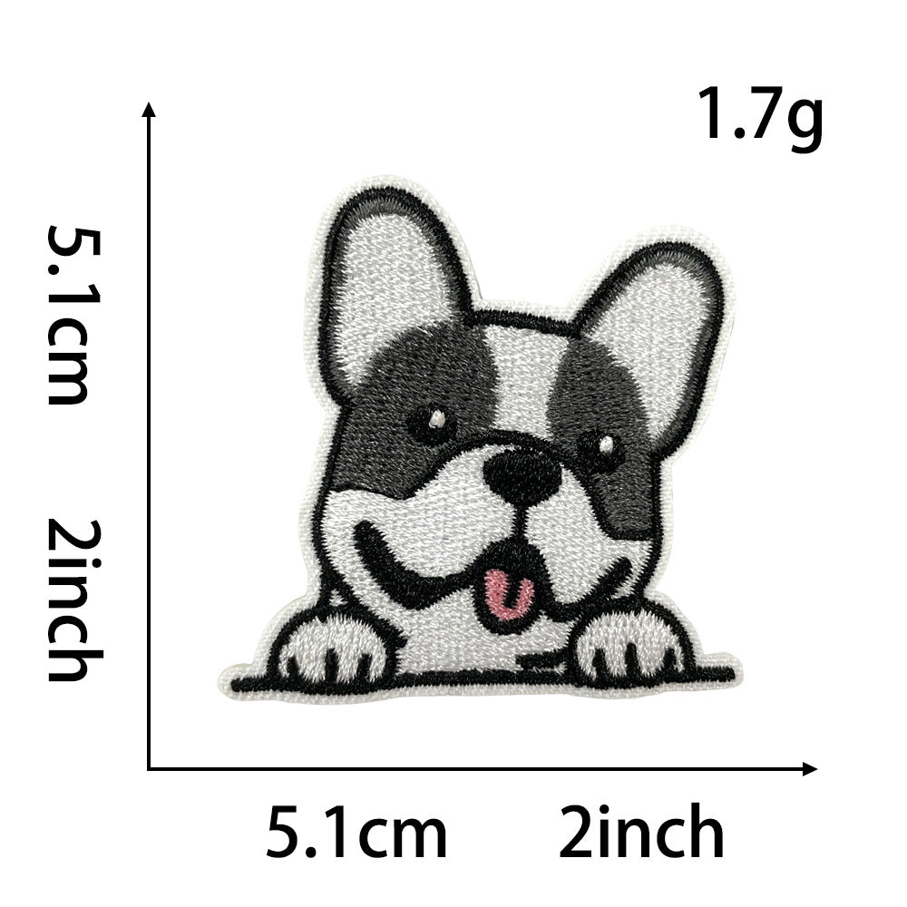 SUPER VALUE CHOICE  HCSEYB00001 Dog-themed embroidered fabric patches