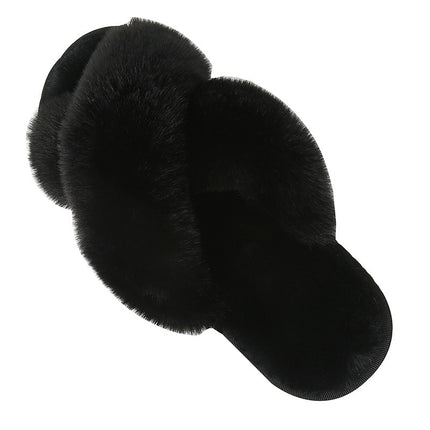 SUPERVALUECHOICE HCSEWB00014 Fluffy Fuzzy Slide Slippers