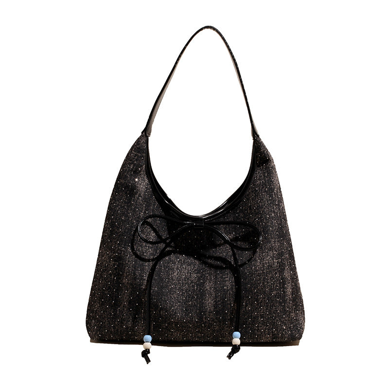 SuperValueChoice HCSEFA00007 DIY Denim single purse 14.17''×15.35''×4.33''