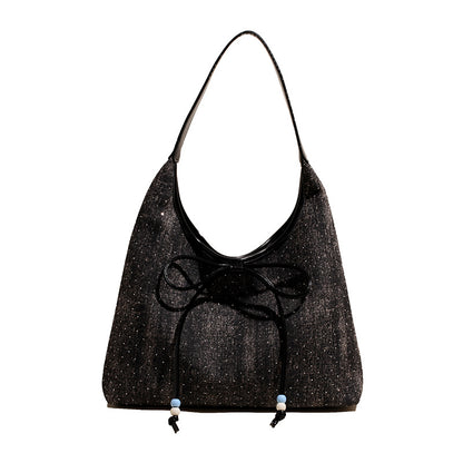 SuperValueChoice HCSEFA00007 DIY Denim single purse 14.17''×15.35''×4.33''
