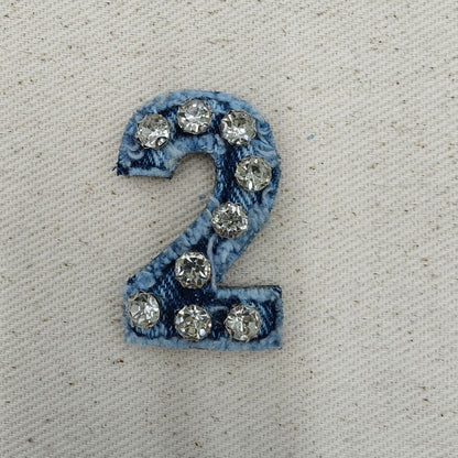 SUPERVALUECHOICE HCSEYE00009 Denim Numbers embroidery clothing fabric patches