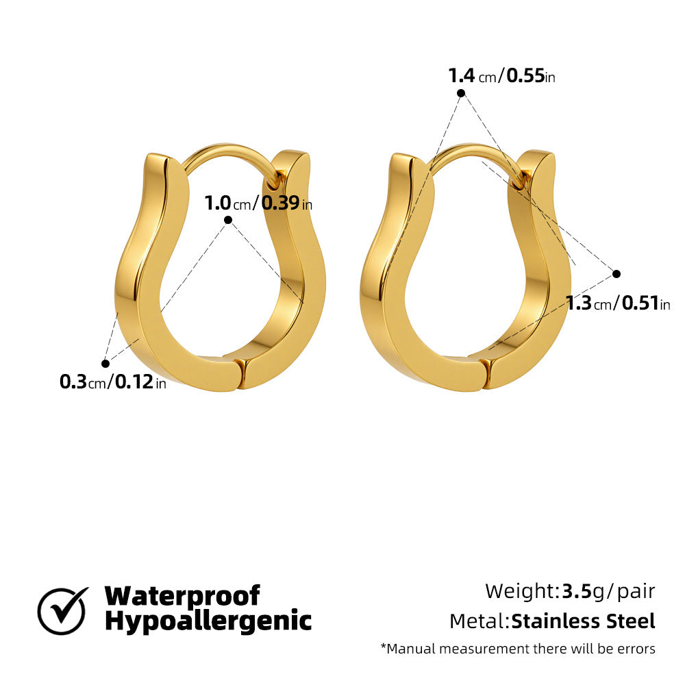 SUPERVALUECHOICE HCSETA00017 Geometric Heart-Shaped Petal Earrings