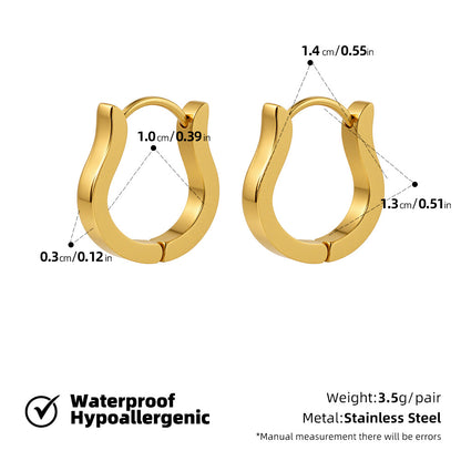 SUPERVALUECHOICE HCSETA00017 Geometric Heart-Shaped Petal Earrings