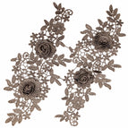 Brown / 1 pair (2-piece set)