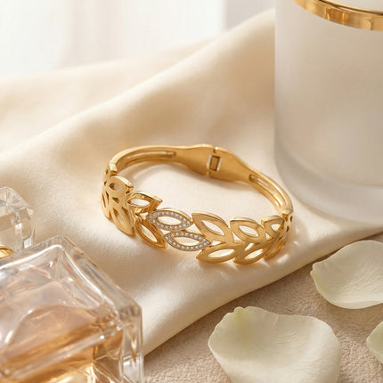 SUPÊR VÃLUE CHOICE HCSEX00014 Gold Leaf Bracelet