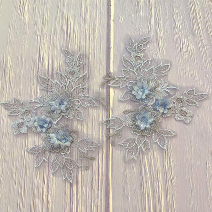 SUPERVALUECHOICE HCSEYB00129 Pair of Floral Embroidery Patches Matching Set