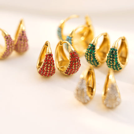 SUPERVALUECHOICE HCSETA00008 U-shaped zircon earrings