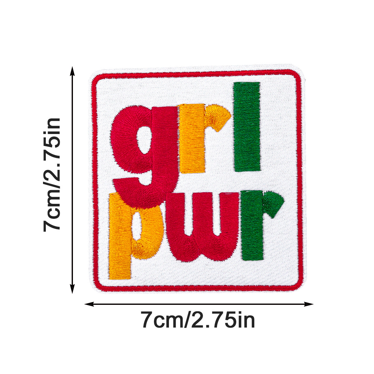 SUPERVALUECHOICE HCSEYSB00107 9Pcs Girl Power Feminist Slogan Embroidered Iron On Patches Clothing DIY Decor Appliques