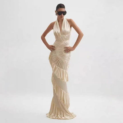 SUPERVALUECHOICE HCSEAB00003 Halter Maxi Dress