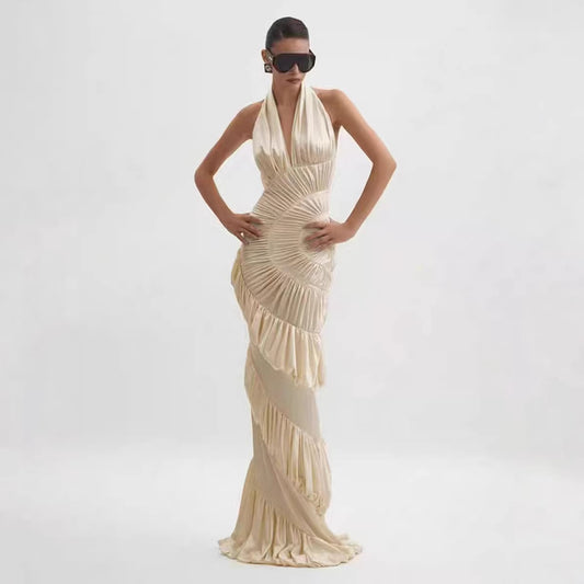 SUPERVALUECHOICE HCSEAB00003 Halter Maxi Dress