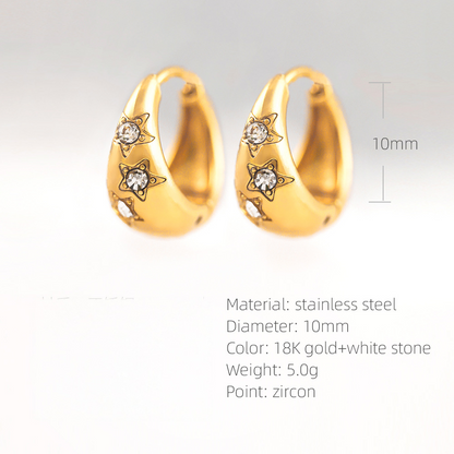 SUPERVALUECHOICE HCSETA00003 U-shaped stud earrings