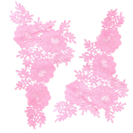 SUPERVALUECHOICE HCSEYB00133 Pair of Floral Embroidery Patches Matching Set