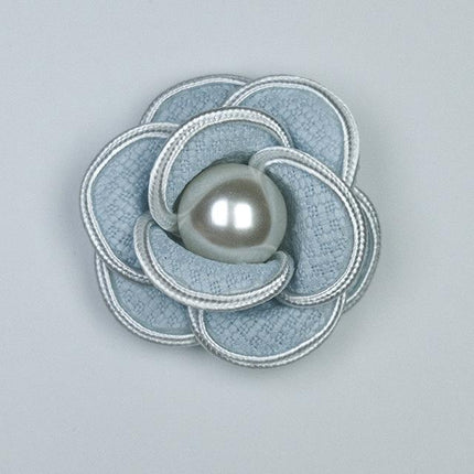 SUPERVALUECHOICE HCSEYD00030 Vintage 3D Pearl Flower Fabric Applique DIY Craft Accessory