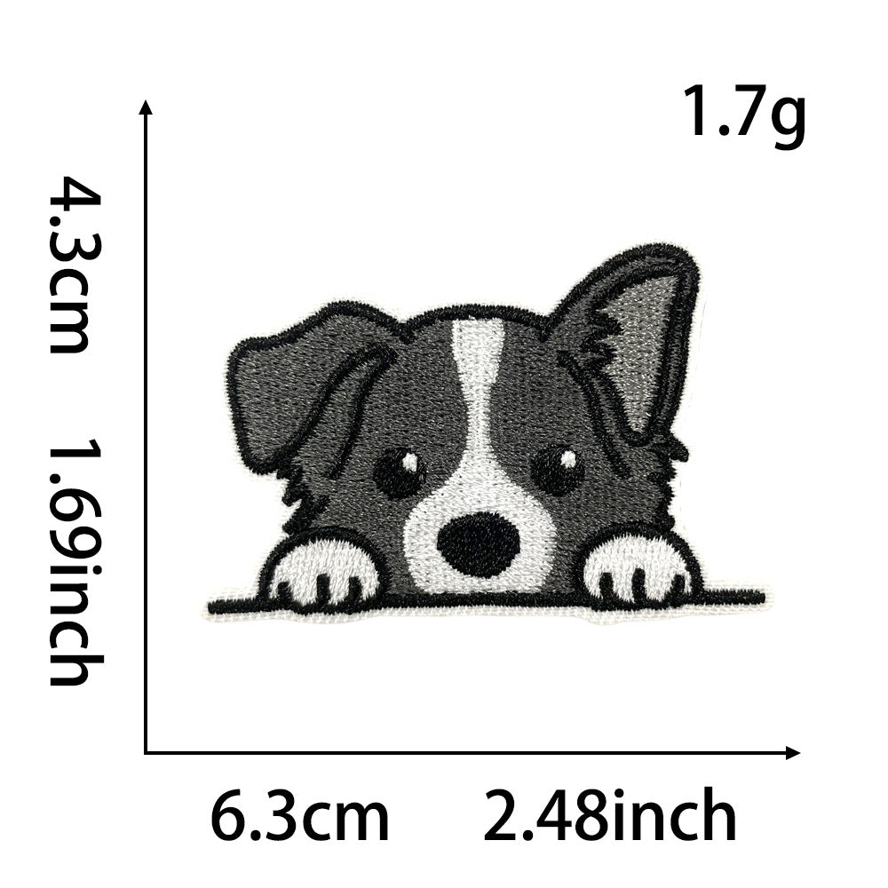 SUPER VALUE CHOICE  HCSEYB00001 Dog-themed embroidered fabric patches