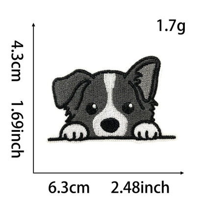 SUPER VALUE CHOICE  HCSEYB00001 Dog-themed embroidered fabric patches