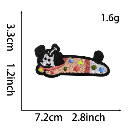 SUPERVALUECHOICE HCSEYB00028 Cartoon Dachshund Embroidered Fabric Patches