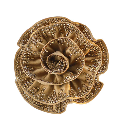 SUPERVALUECHOICE HCSEYD00032 Vintage 3D Flower Fabric Applique DIY Craft Accessory 2.76"×2.76"