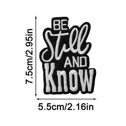 SUPERVALUECHOICE HCSEYSB00111 13Pcs Funny Inspirational Slogan Embroidered Iron On Patches Clothing DIY Decor Appliques