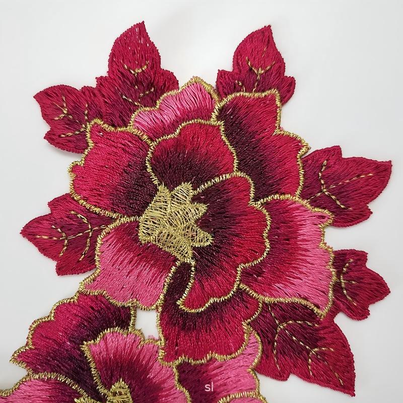 SUPERVALUECHOICE HCSEYB00058 Floral Embroidered Fabric Patches 11'' X 11.81''