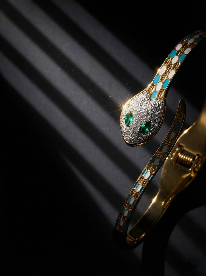 SUPÊR VÃLUE CHOICE HCSEX00024 Blue-scaled snake bracelet