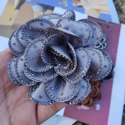 SUPERVALUECHOICE HCSEYD00033 Vintage 3D Flower Fabric Applique DIY Craft Accessory 2.76"×2.76"