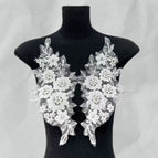 White-2 / 1 pair (2-piece set)
