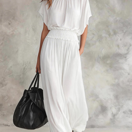 SUPERVALUECHOICE HCSEAA00046 Womens Chiffon Waist-Cinching Ruched Elegant And Sophisticated Long Dress
