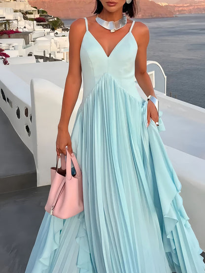 SUPERVALUECHOICE HCSEAA00034 Delicate Glamour in Motion Layered Patchwork Ruched Party Maxi Dress