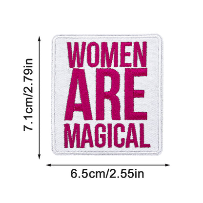 SUPERVALUECHOICE HCSEYSB00107 9Pcs Girl Power Feminist Slogan Embroidered Iron On Patches Clothing DIY Decor Appliques