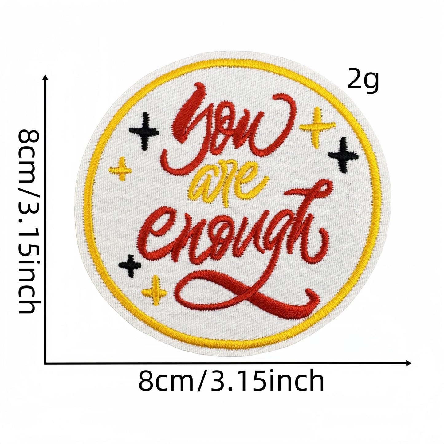 SUPERVALUECHOICE HCSEYB00031 Vintage English Graffiti Embroidered Fabric Patches