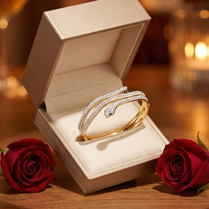 SUPÊR VÃLUE CHOICE HCSEX00013 Diamond-encrusted snake bracelet