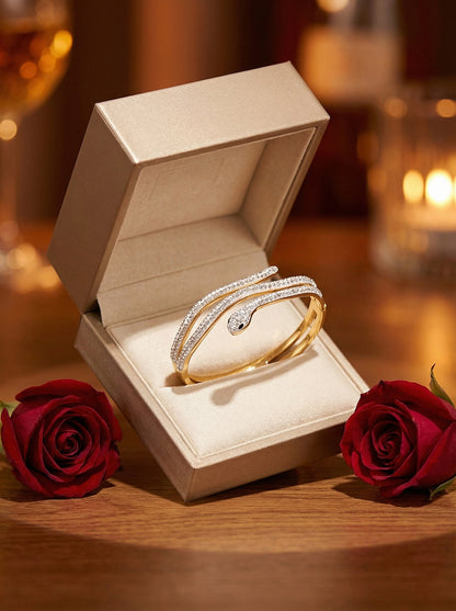 SUPÊR VÃLUE CHOICE HCSEX00013 Diamond-encrusted snake bracelet