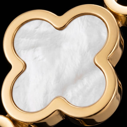 SUPÊR VÃLUE CHOICE HCSEX00033 Shell and Four-Leaf Clover Openwork Bracelet